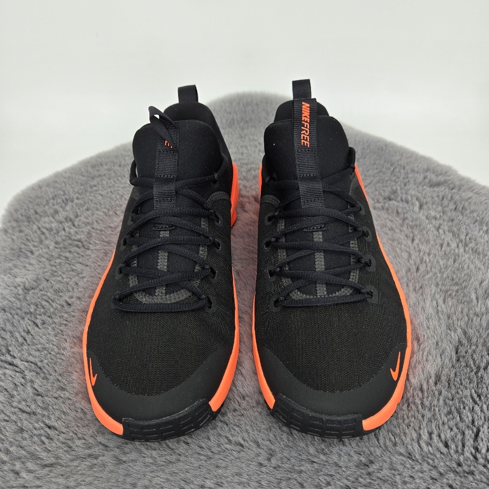 New Nike Free Metcon 6 'Black Hyper Orange' Workout Shoes Women's Size 10 - Picture 2 of 8